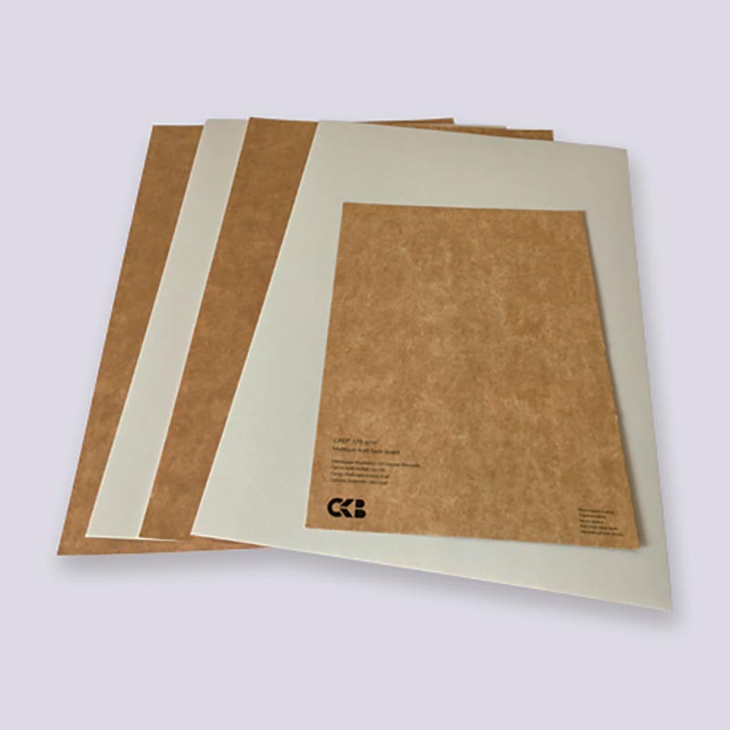 Cartoncillo Blanco dorso Kraft
